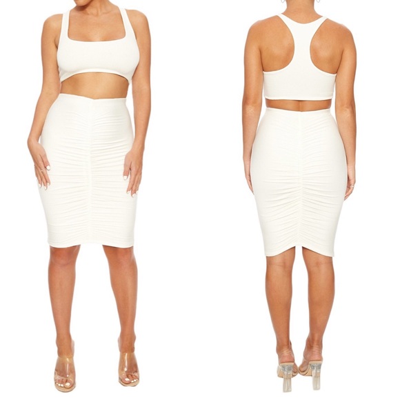 Naked Wardrobe Ruched Set - Picture 2 of 2